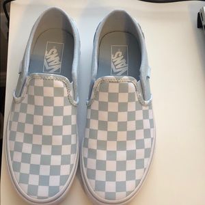 Checkered Vans Slip ons